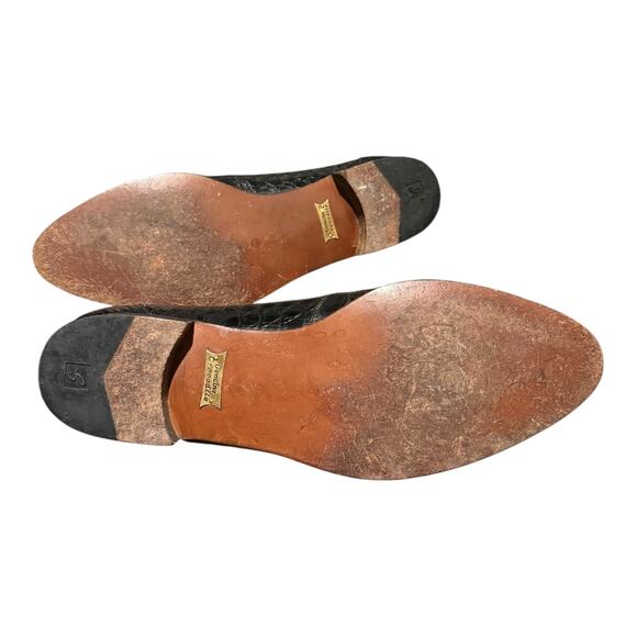 Italian Genuine Crocodile Slip On Dress Loafers Men’s 12 Handmade Leather Sole main image 9